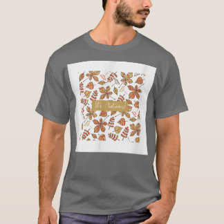 Camiseta Sua Queda de outono deixa desenhando Impressão bra