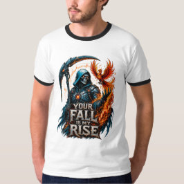 Camiseta Sua Queda É Minha Ascensão Motivação de Negociação