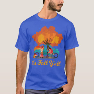 Camiseta Sua queda Yall Gnomf Autumn Leaves Call Pumpk