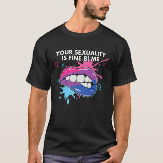 Camiseta Sua Sexualidade Está Bem Bi Por Mim Bissexual Biss