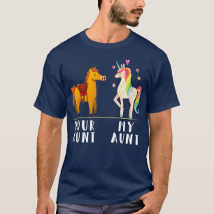 Camiseta Sua Tia Minha Tia Engraçada, tia Unicórnio