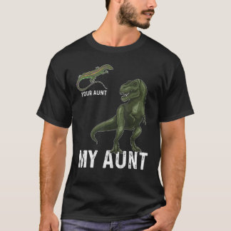 Camiseta Sua Tia Minha Tia Lizard & Dinossaur & Rex Tee