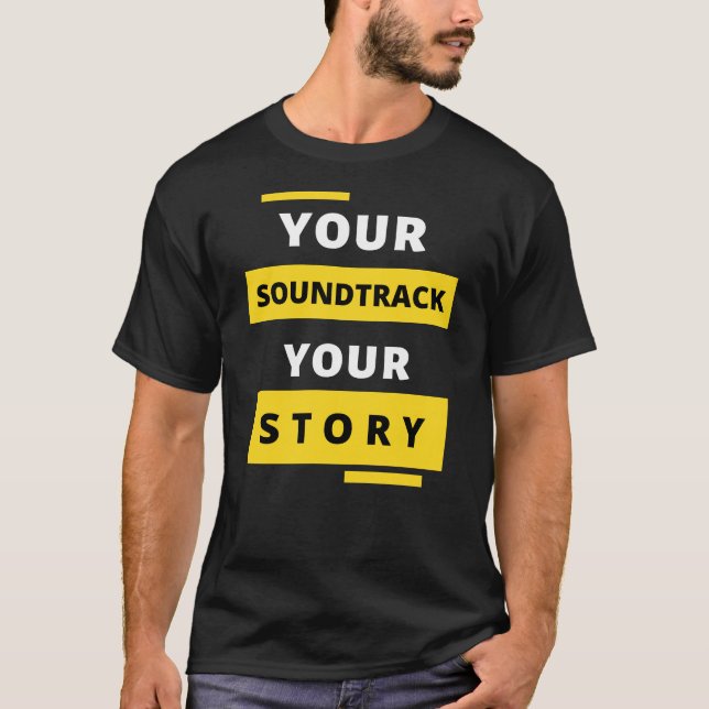 Camiseta Sua Trilha Sonora Sua História EDM DJ (Frente)
