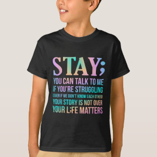 Camiseta Sua Vida É Um Feliz Gráfico De Apoio À Consciência