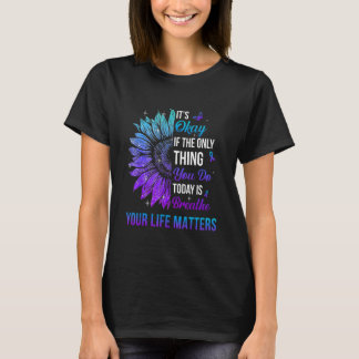 Camiseta Sua Vida Importa Conscientização Prevenção Suicídi