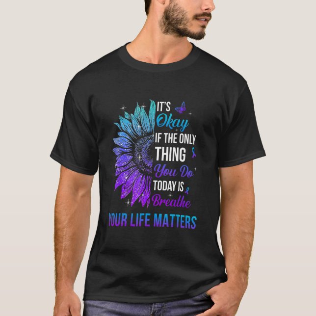 Camiseta Sua Vida Importa Prevenção ao Suicídio Conscientiz (Frente)