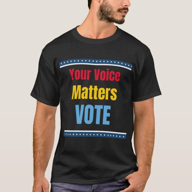 Camiseta Sua Voz Importa Vote (Frente)