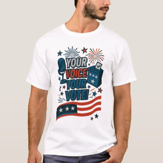 Camiseta Sua Voz Seu Voto Eleição Patriótica