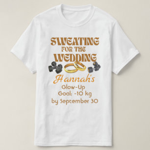 Camiseta Suando para o casamento