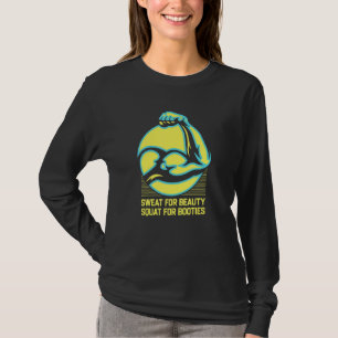 Camiseta Suar Beleza Agachamento Botinhas Humor Treino Engr