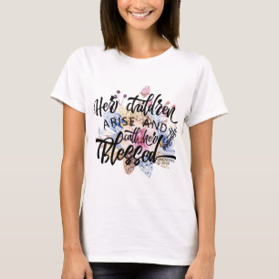 Camiseta Suas crianças levantam-se e chamam-se a abençoad