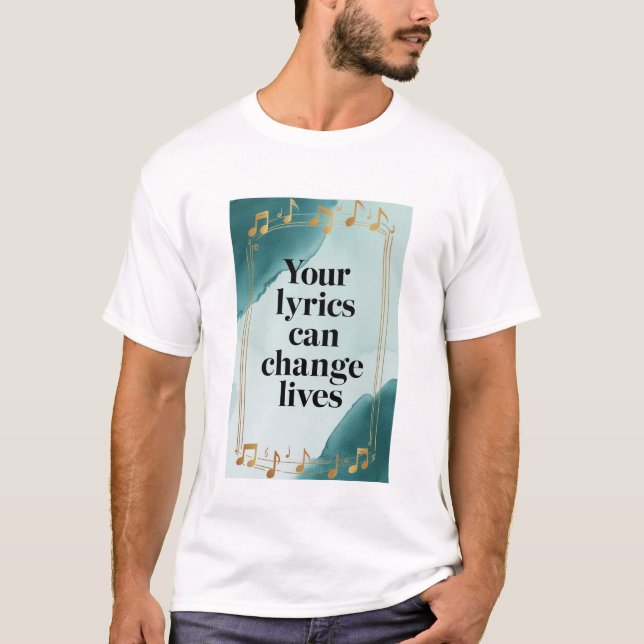 Camiseta Suas Letras Podem Mudar Vidas (Frente)