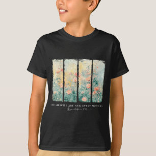 Camiseta Suas Misericórdias São Novas Todas as Manhãs Flora