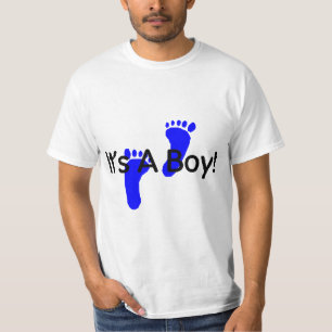 Camiseta Suas pegadas de um bebê do menino