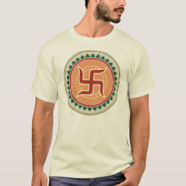 Camiseta Suástica com estilo indiano tradicional Mandana