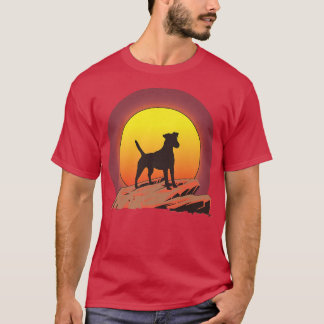 Camiseta Suave Fo Terrier Dog Sunrise