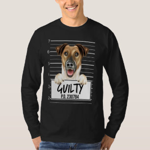 Camiseta Suave Raposa Terrier Cachorro Culpado