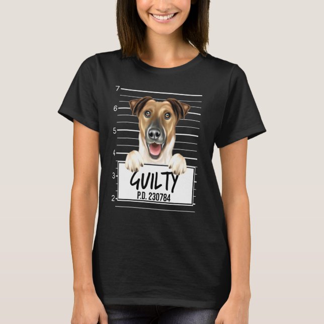 Camiseta Suave Raposa Terrier Cachorro Culpado (Frente)