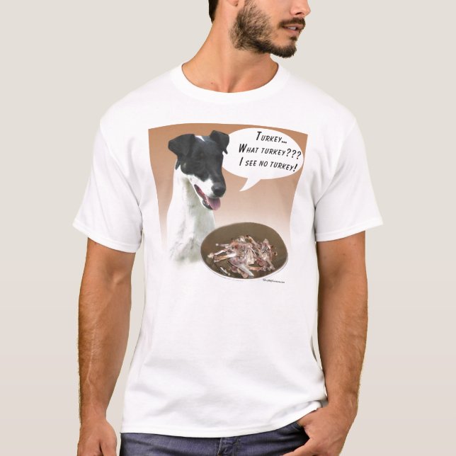 Camiseta Suave Raposa Terrier Turquia (Frente)