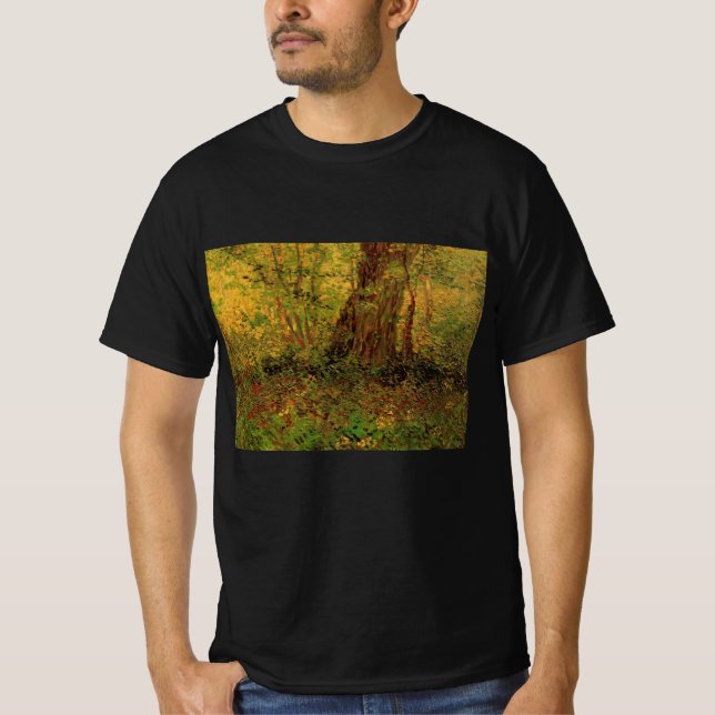 Camiseta Sub-bosque por Vincent van Gogh (Frente)