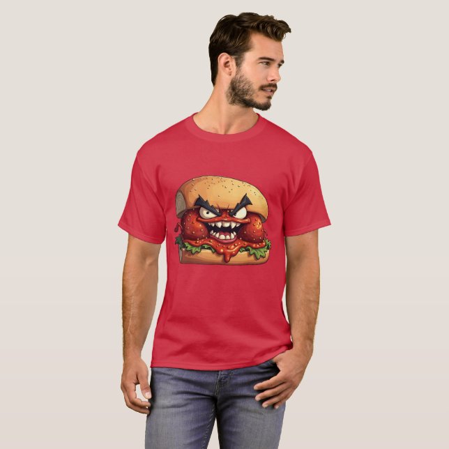Camiseta SUB MAU de MATBALL de Monstros de comida (Frente Completa)