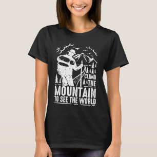 Camiseta Suba A Montanha Para Ver O Mundo Que As Mulheres V
