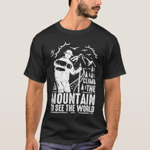 Camiseta Suba A Montanha Para Ver O Mundo Que As Mulheres V