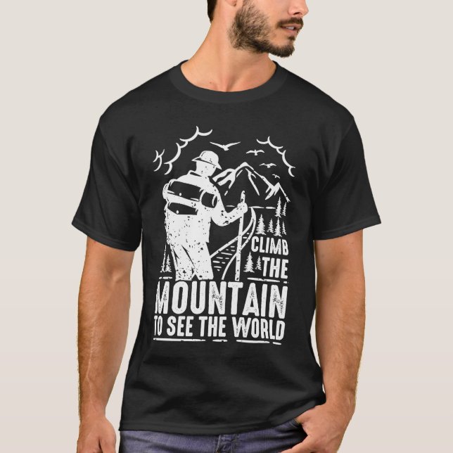 Camiseta Suba A Montanha Para Ver O Mundo Que As Mulheres V (Frente)