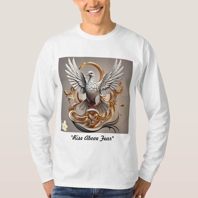 Camiseta "Suba acima do medo" (Frente)