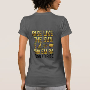Camiseta SUBA COMO O SOL PNG Energia do Personagem Princi