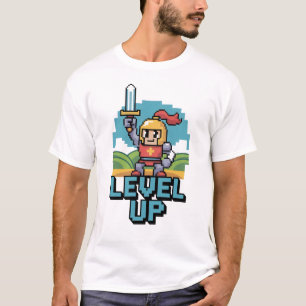Camiseta Suba de Nível Motivação 8 Bits