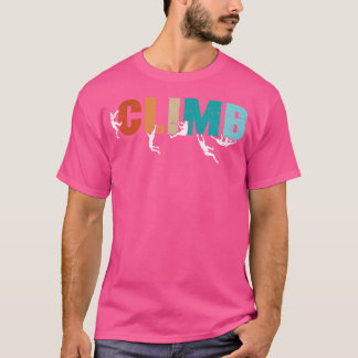Camiseta Suba em Palavra Escalada Homens que Derrubam Calha