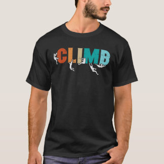 Camiseta Suba em Palavra Escalada Homens que Derrubam Calha