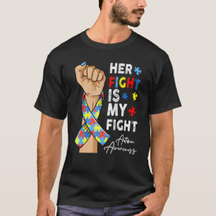 Camiseta Suba Fita do Punho Puzzle Sua Luta Minha Luta Auti