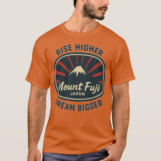 Camiseta Suba Mais Alto, Sonhe Maior – Mount Fuji Vintage A