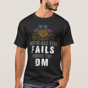 Camiseta suba o dm para dragões rpg Monster dungeon Rolep