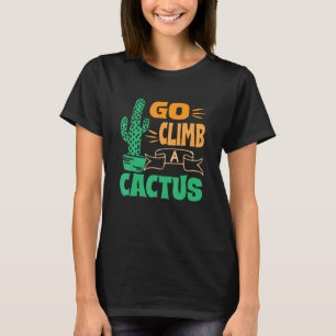 Camiseta Suba Um Cactus Suculento Da Planta Do Deserto De C