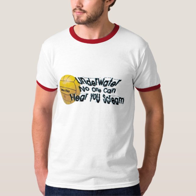 Camiseta Subaquático ninguém pode ouvi-lo gritar (Frente)