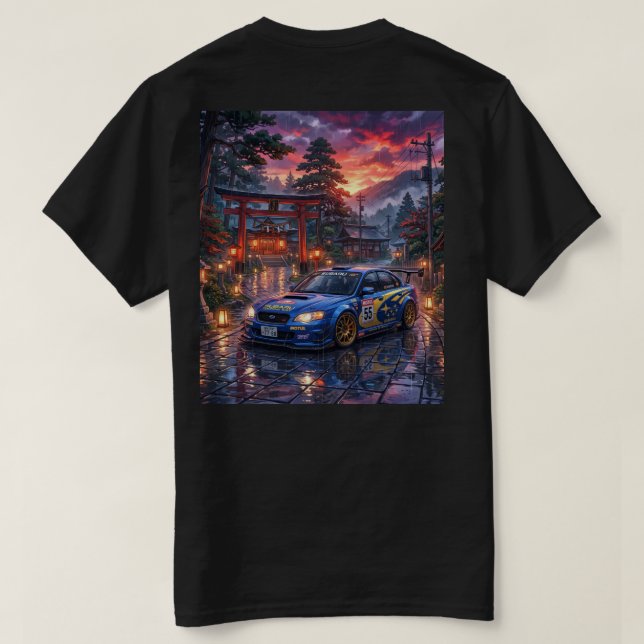 Camiseta Subaru Legacy Touring Car (Verso do Design)