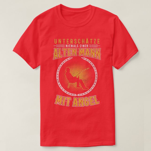 Camiseta Subestimar Nunca Um Velho Com Presente De Anjo (Frente do Design)