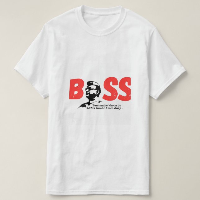 Camiseta Subhash Chandra bose (Frente do Design)