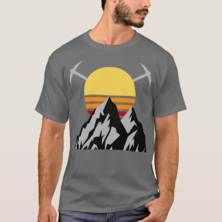 Camiseta Subida 1 De Gelo Da Montanha Retro