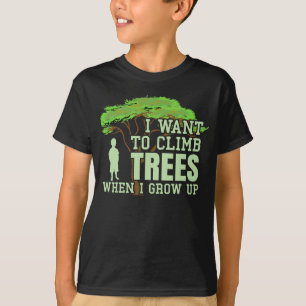 Camiseta Subida da Árvore Arborista Engraçada do Futuro 
