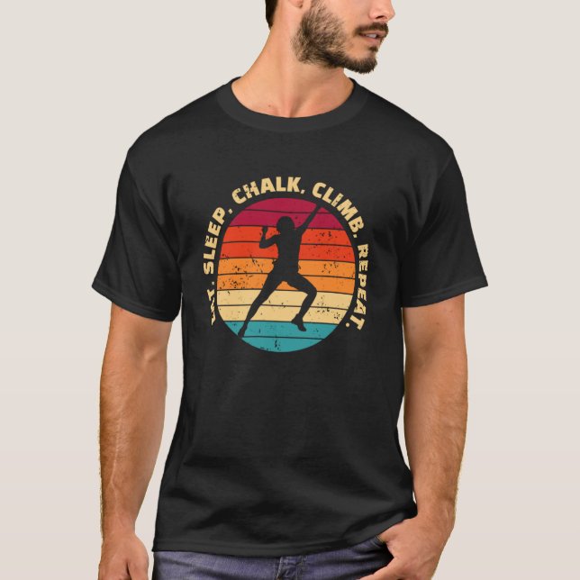 Camiseta Subida de giz no sono Repetir Clima de Esporte Cli (Frente)