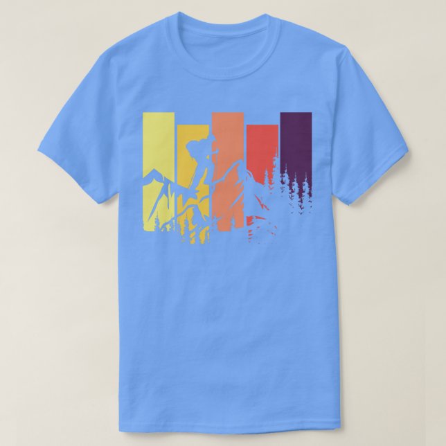 Camiseta Subida de Montanha Hiker Trailblazer (Frente do Design)