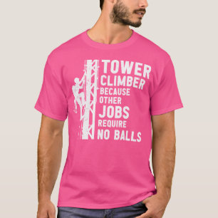Camiseta Subida de Torre de Técnicas Climáticas em Torre, H