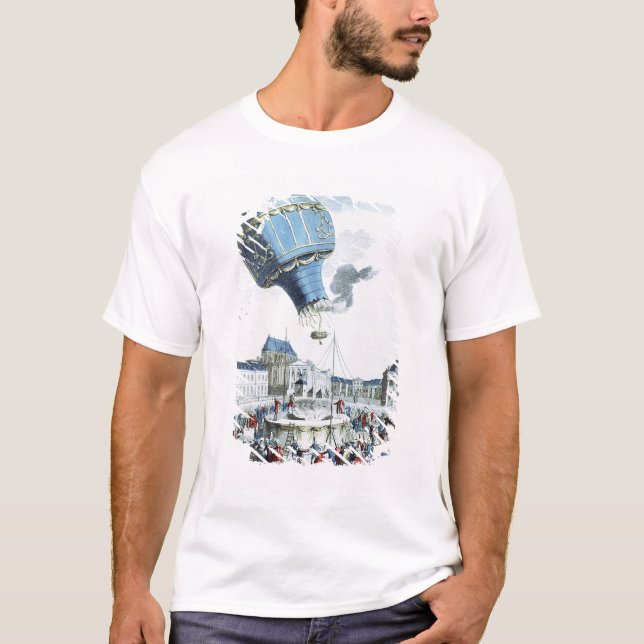Camiseta Subida do balão de ar quente dos irmãos de (Frente)