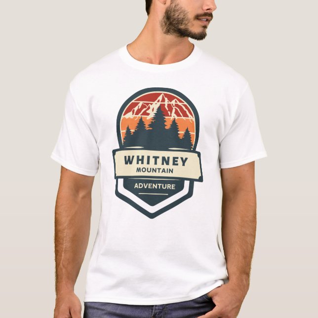 Camiseta Subida e caminhada da montanha Whitney (Frente)