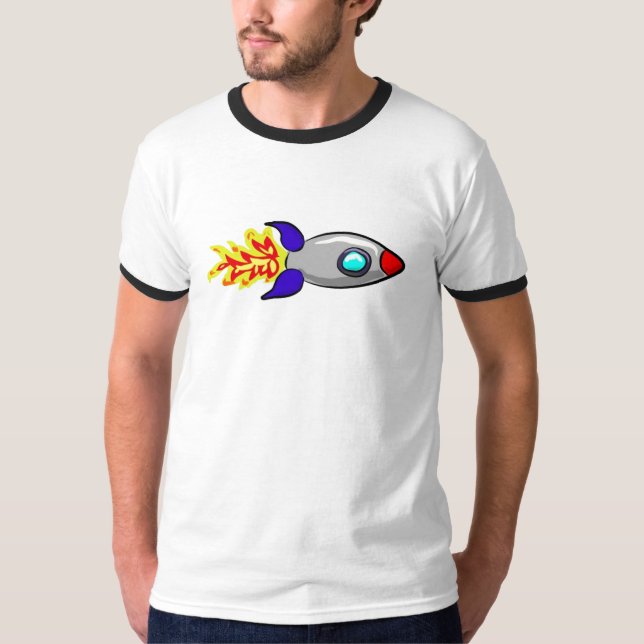 Camiseta Subida rápida através do espaço (Frente)