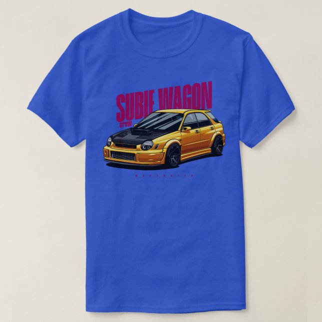 Camiseta Subie Wagon amarelo (Frente do Design)